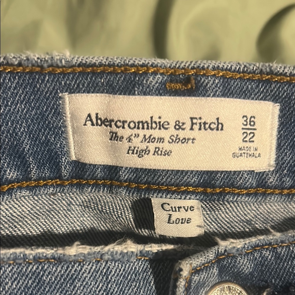 Abercrombie & Fitch High Rise Denim Shorts